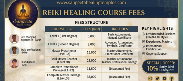 reiki healing course fees